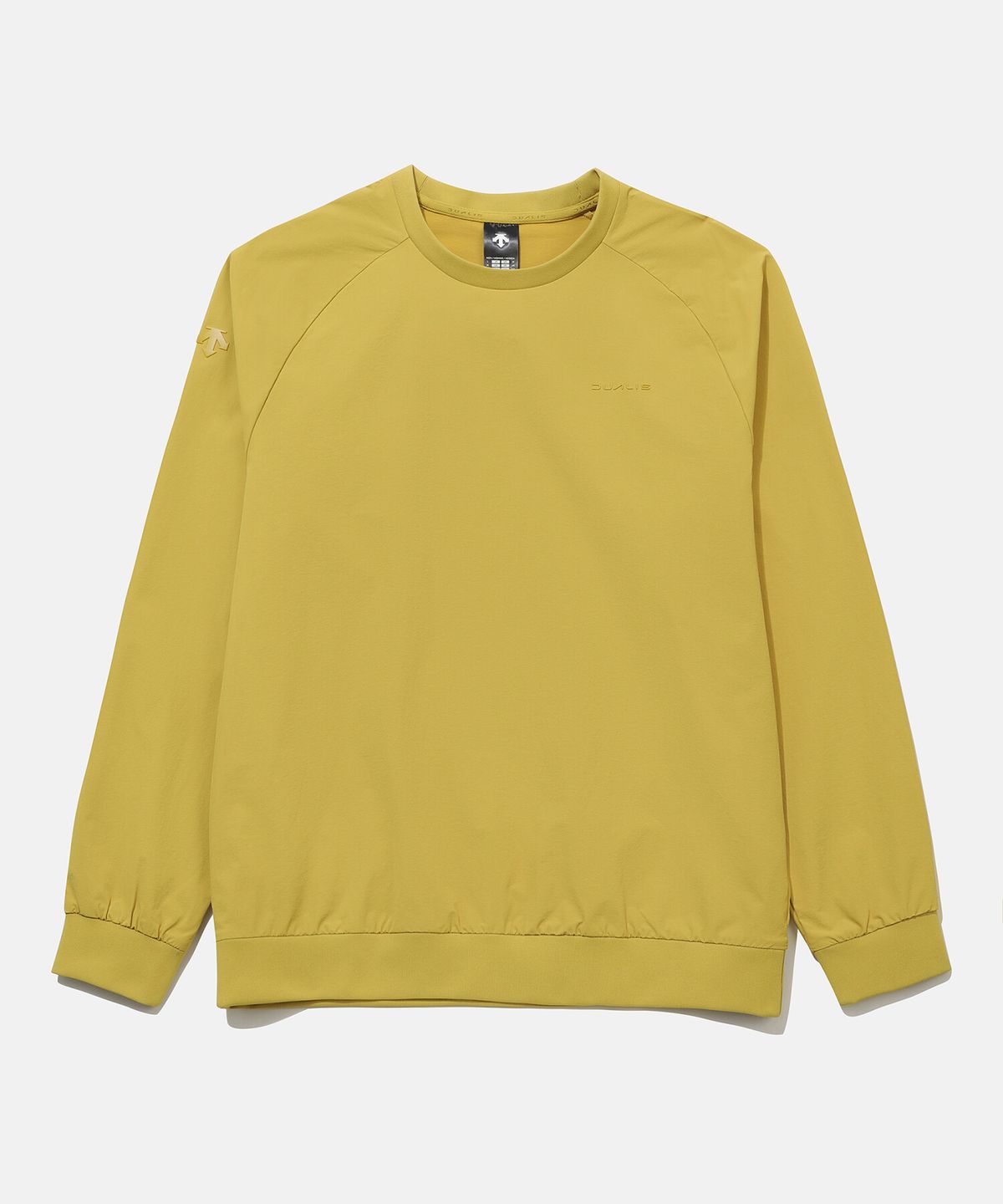 데상트(DESCENTE) 듀얼리스 우븐 맨투맨 머스타드 SR111DWH21