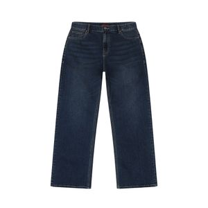 공용) 와이드핏 스판 데님 팬츠 다크블루 ZQ1DTG949-DB