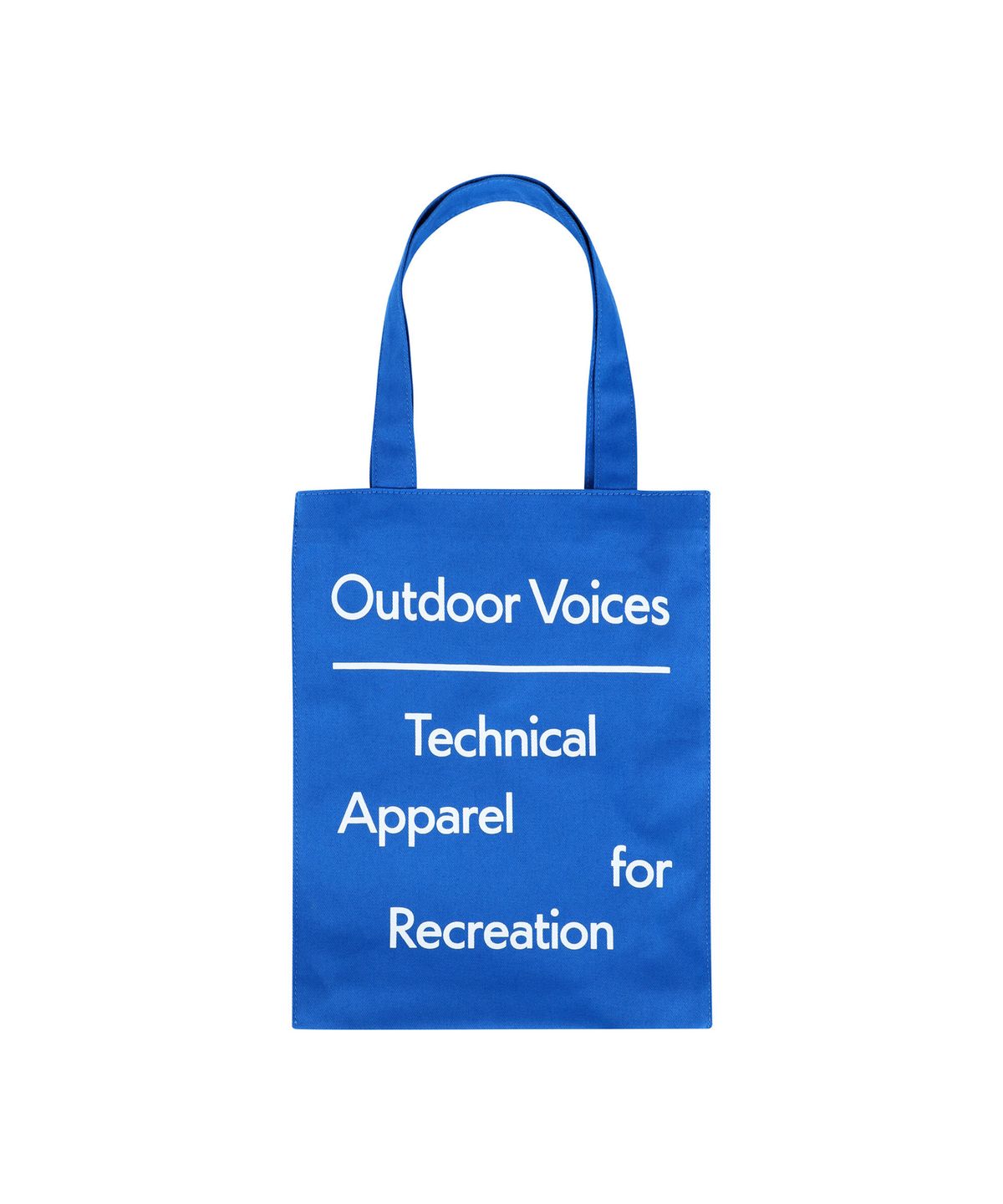 아웃도어 보이스(OUTDOOR VOICES) SIGNATURE TOTE BAG (BLUE)