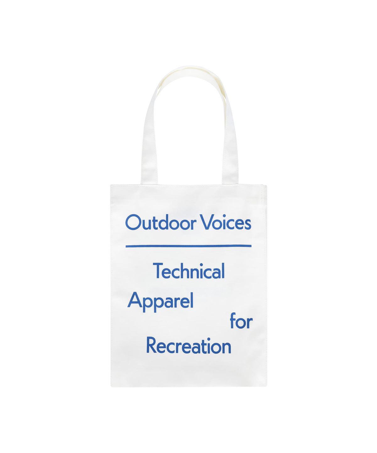 아웃도어 보이스(OUTDOOR VOICES) SIGNATURE TOTE BAG (WHITE)