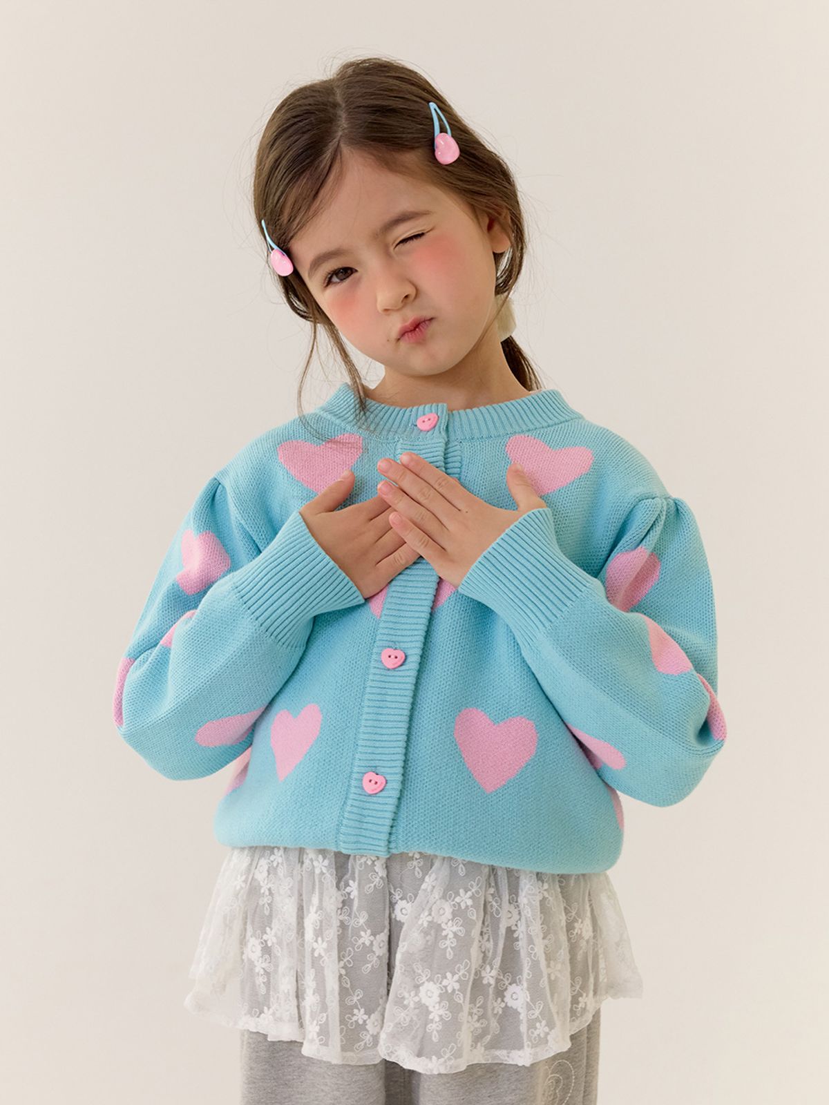 베베테일러(BEBETAILOR) 하트 모먼트 가디건