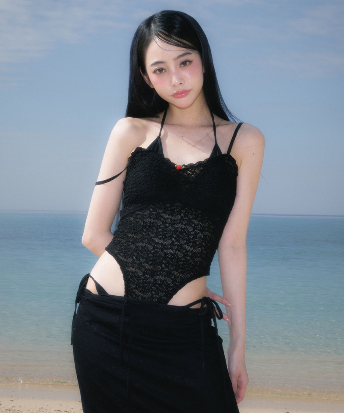 로제프란츠(ROSEFRANTZ) Lace Bodysuit Sleeveless [Black]