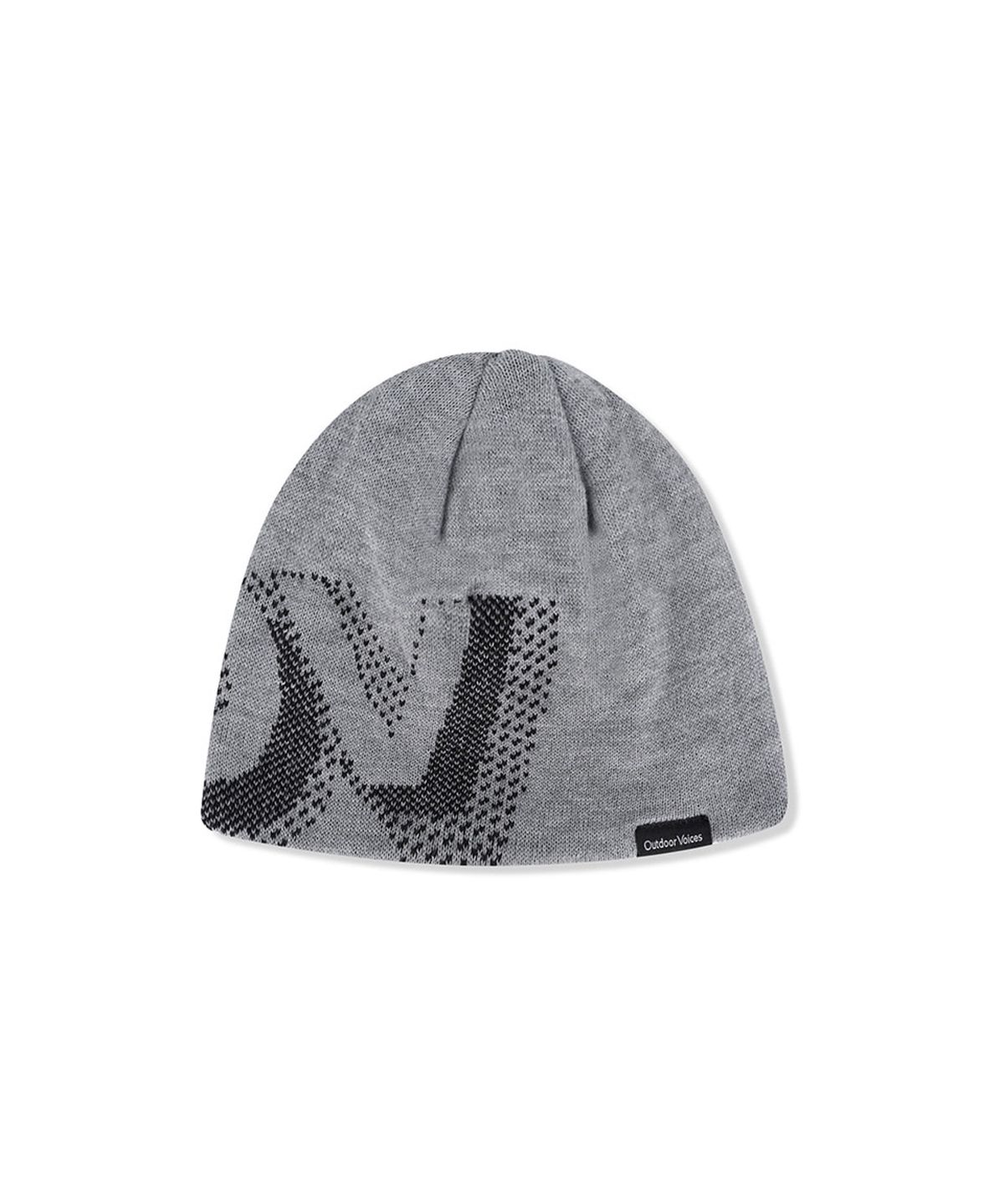 아웃도어 보이스(OUTDOOR VOICES) OV SHADOW JACQUARD BEANIE (GRAY)