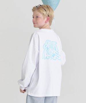 F9 라운드웨이브 긴팔 (화이트블루)