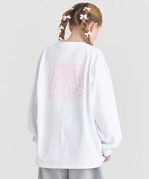 F9 라운드웨이브 긴팔 (화이트핑크)
