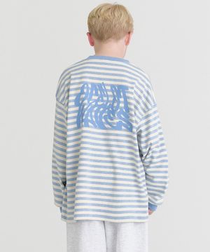 F6 피그 웨이브 ST 긴팔티 (블루)