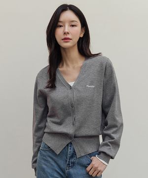 런클라우드 자수 니트 가디건_F6S192CA