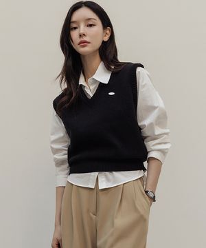 스트라토 V넥 니트 베스트_F6S200KN