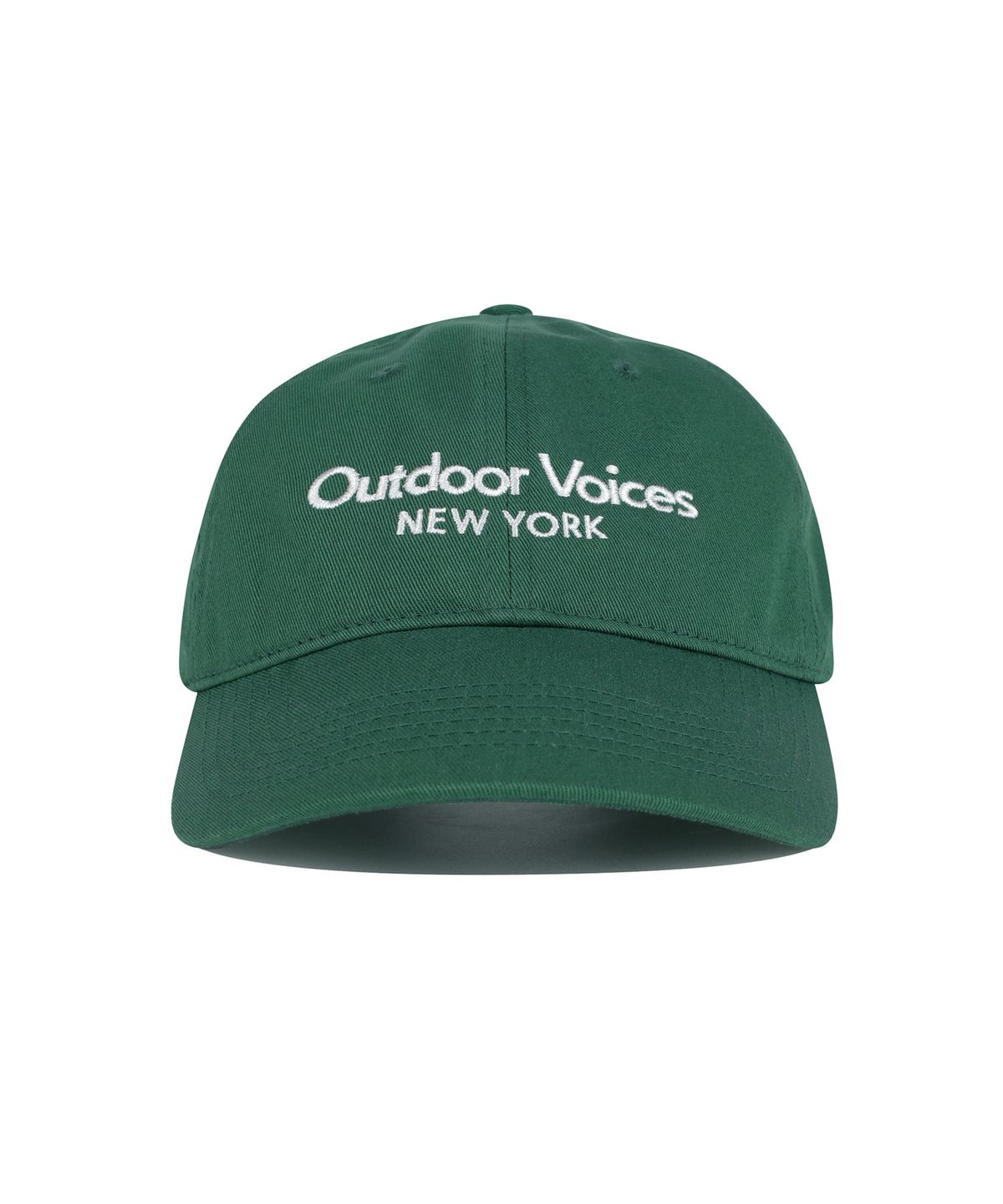아웃도어 보이스(OUTDOOR VOICES) CLASSIC LOGO NY COTTON CAP (GREEN)
