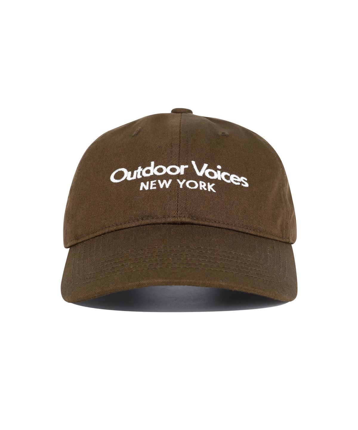 아웃도어 보이스(OUTDOOR VOICES) CLASSIC LOGO NY COTTON CAP (BROWN)