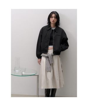 코튼 패디드 점퍼  블랙