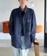 faded filed jacket (navy)
