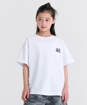 D21 웨이브 로고 반팔 (화이트)