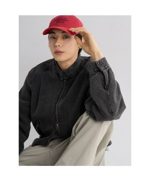 헤비온스 데님 해링턴 재킷  블랙