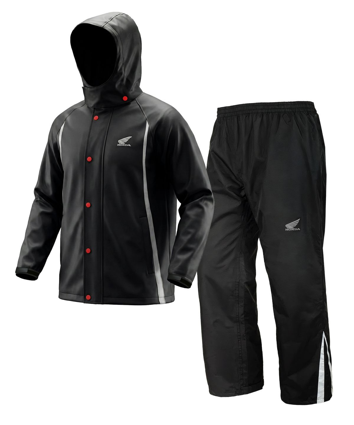 핍스 모터사이클(PHYPS MOTORCYCLE) City Rider Rain Shield Parka Set Black