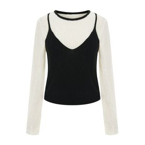 레이어드배색라운드넥니트_I6A-CKN009