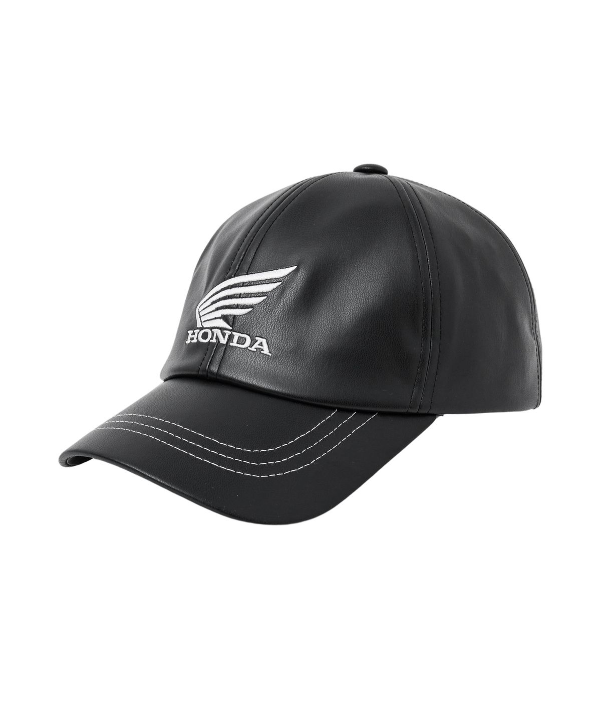 핍스 모터사이클(PHYPS MOTORCYCLE) Engineered Leather Ball Cap Black