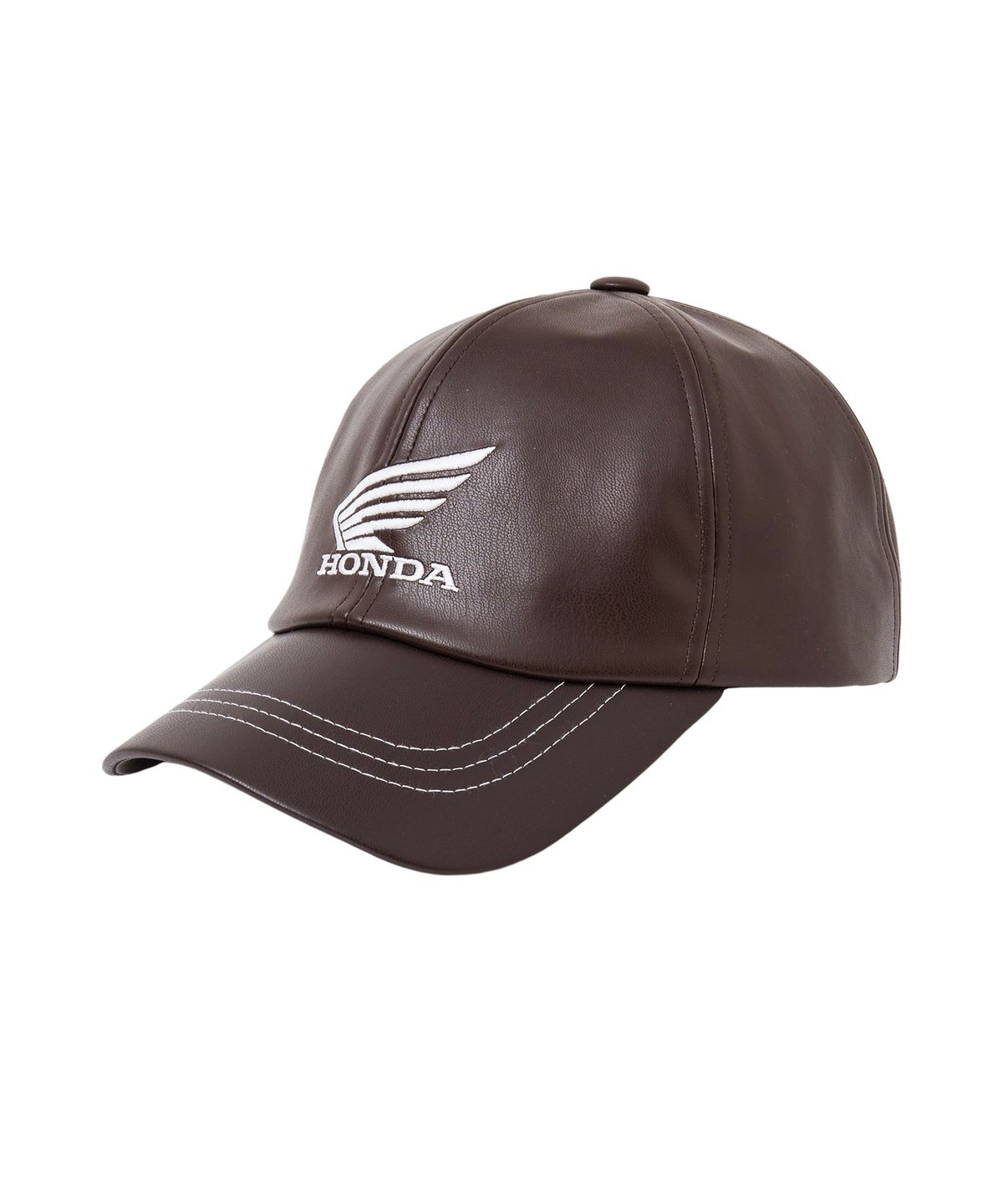 핍스 모터사이클(PHYPS MOTORCYCLE) Engineered Leather Ball Cap Brown
