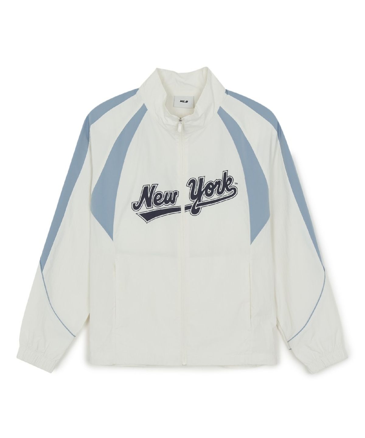 엠엘비(MLB) 스포티브 컬시브 로고 블러킹 바람막이 NYM (Ivory)