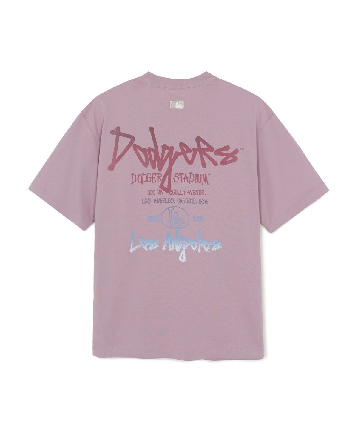 엠엘비(MLB) 베이직 스트릿 컬러레터 오버핏 반팔 티셔츠 LA (L.Lavender)