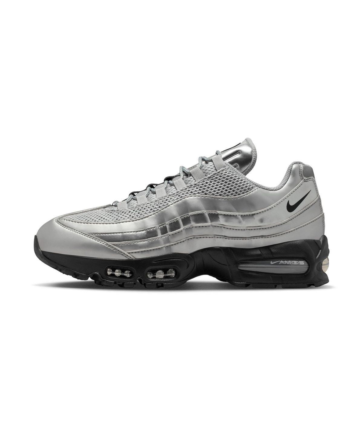 나이키(NIKE) 에어 맥스 95 M - 메탈릭 실버:블랙:유니버시티 레드:블랙 / IB6830-002