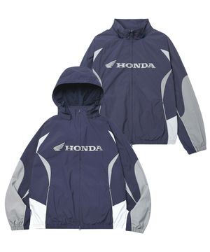 Nylon 2Way Track Windbreaker Vintage Navy