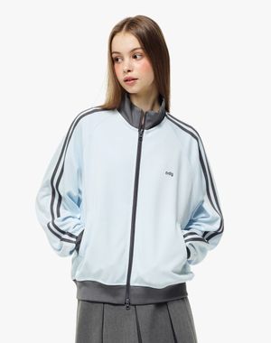 루즈 핏 클래식 NY 트랙 탑 스카이블루