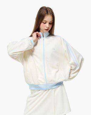 루즈 핏 클래식 NY 트랙 탑 크림