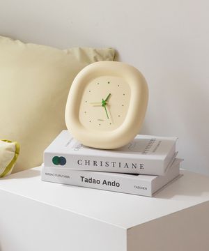 크리미 버터 무소음 탁상 감성 시계