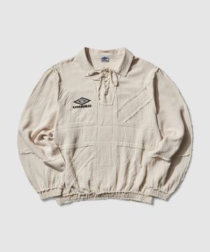 [UMB X SLAM JAM] 유니어 드릴 카라 긴팔티 아이보리 UR111OTL32