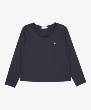 Logo Silky U-neck Sleeve T-shirt - 5color 1