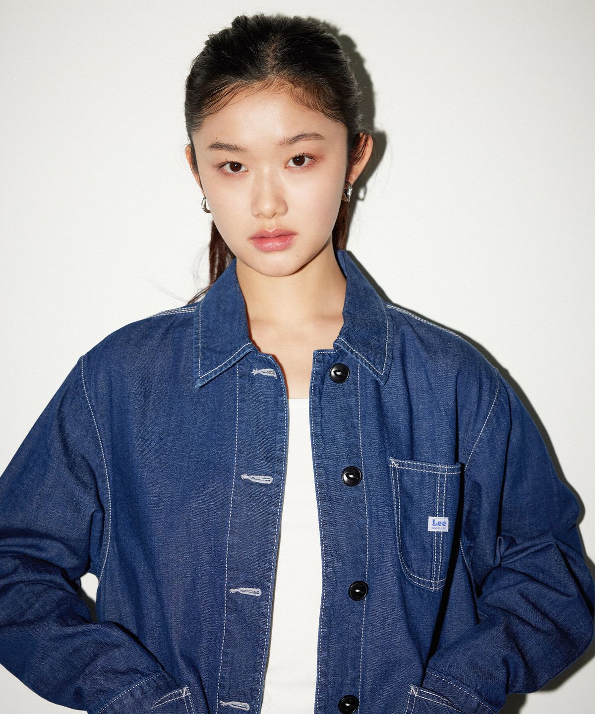 리(LEE) 우먼 데님 로코 자켓 인디고 다크