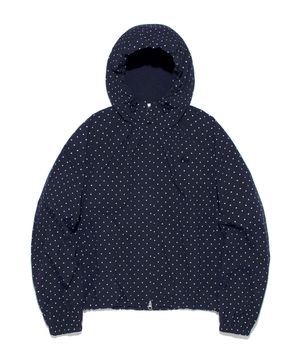 우먼 후드 윈드 브레이커 네이비