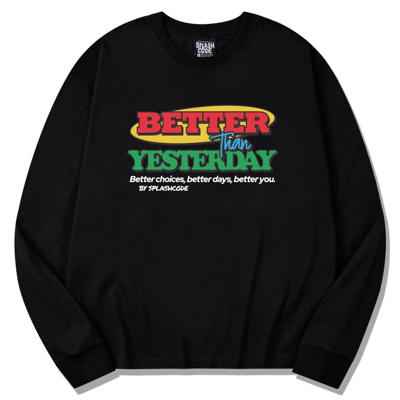 롱슬리브 블랙 - 베러 댄 예스터데이(Better Than Yesterday)