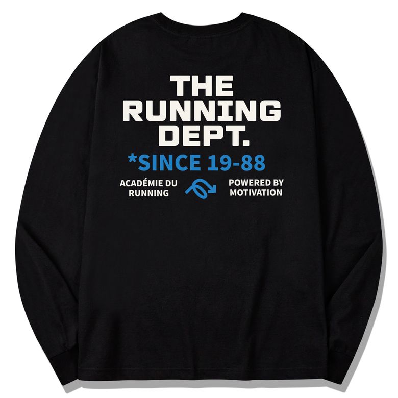 롱슬리브 블랙 - 러닝 디파트(The Running Dept)