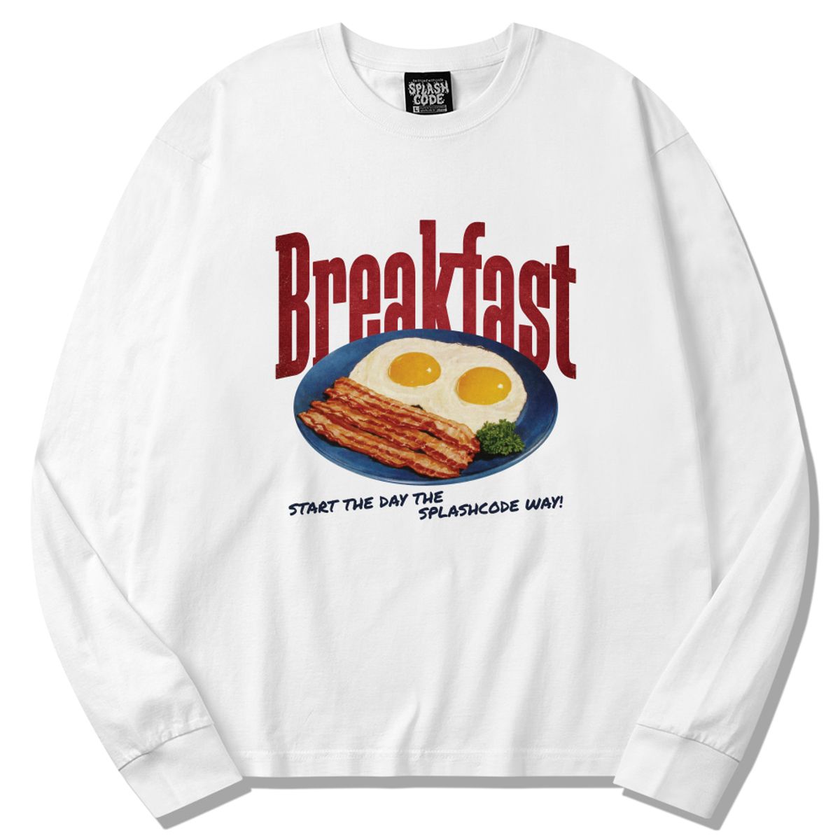 스플래시코드(SPLASHCODE) 롱슬리브 화이트 - 아침(Breakfast)
