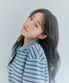 우먼 멀티 스트라이프 긴팔 티셔츠 그레이