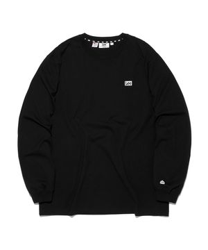 박스 로고 긴팔 티셔츠 블랙