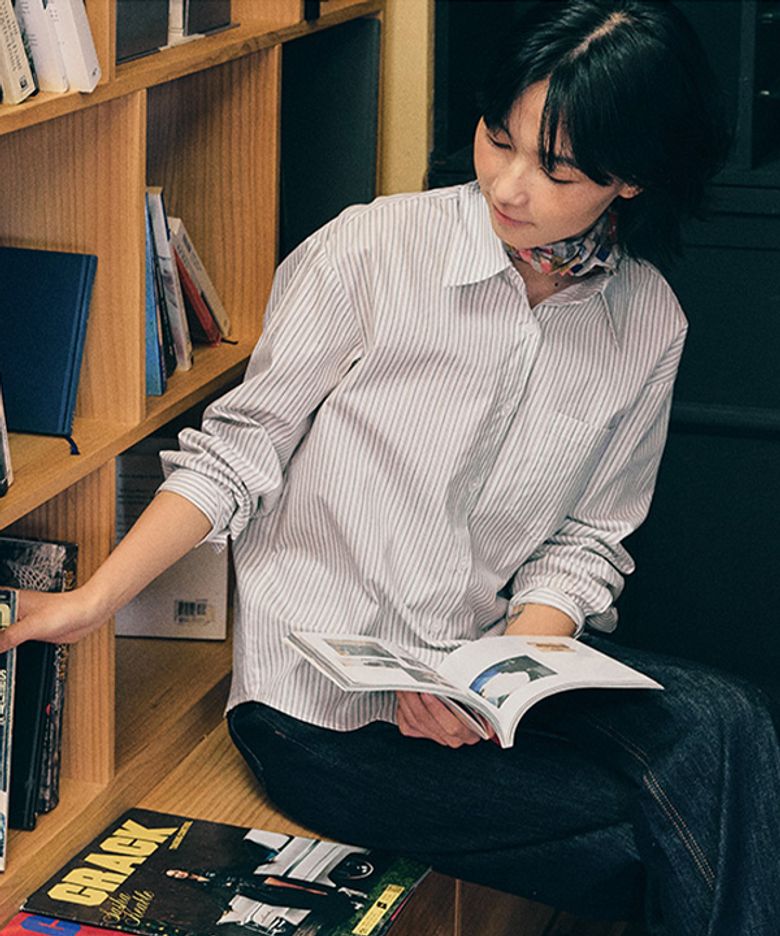 One-Pocket Stripe Shirt_EFSSH159