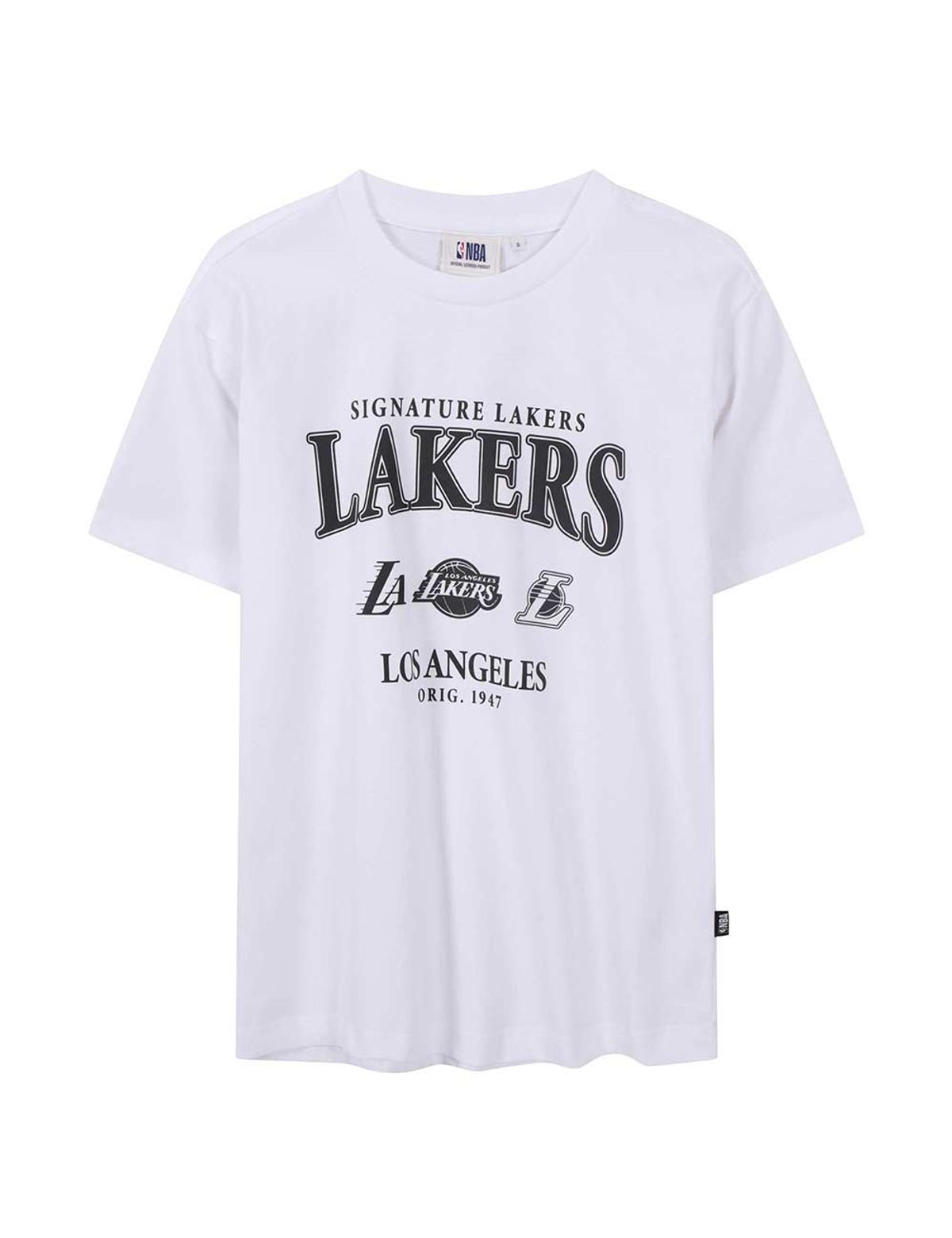 엔비에이(NBA) 팀 어센틱 로고 반팔 티셔츠 화이트