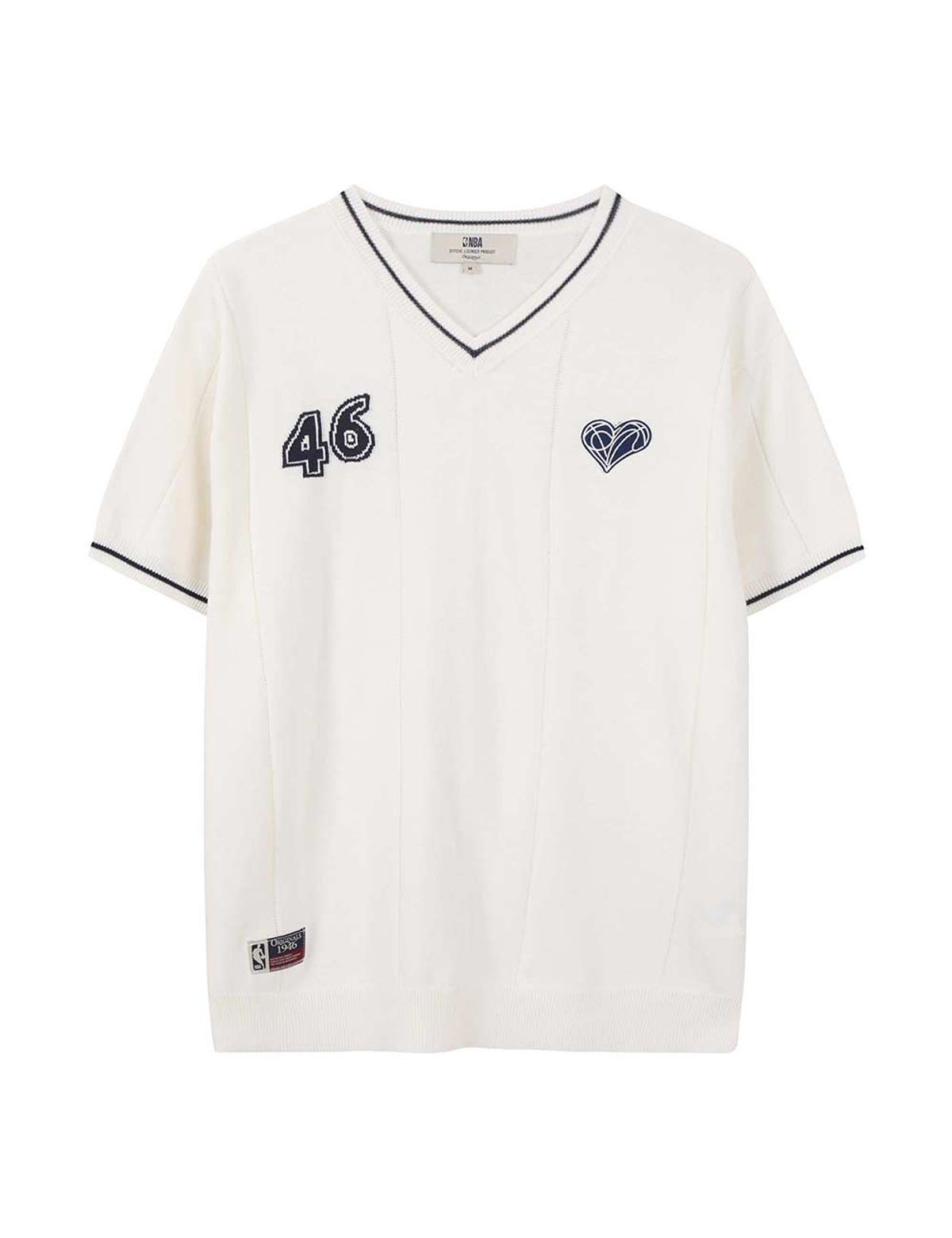 엔비에이(NBA) ORIGINALS46 반팔 니트 아이보리