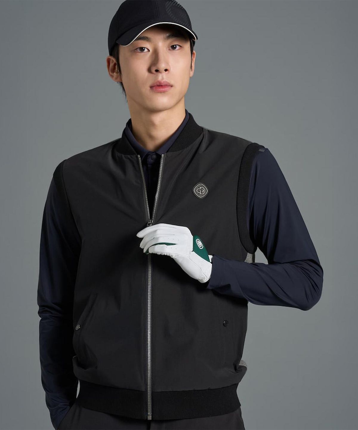 빈폴골프(BEANPOLE GOLF) [B_under] 남성 하이브리드 베스트  블랙