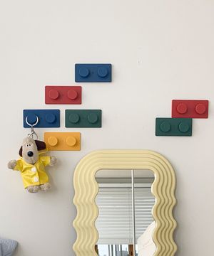 블럭 모자 소품 헹거 후크 벽걸이 4개 1SET