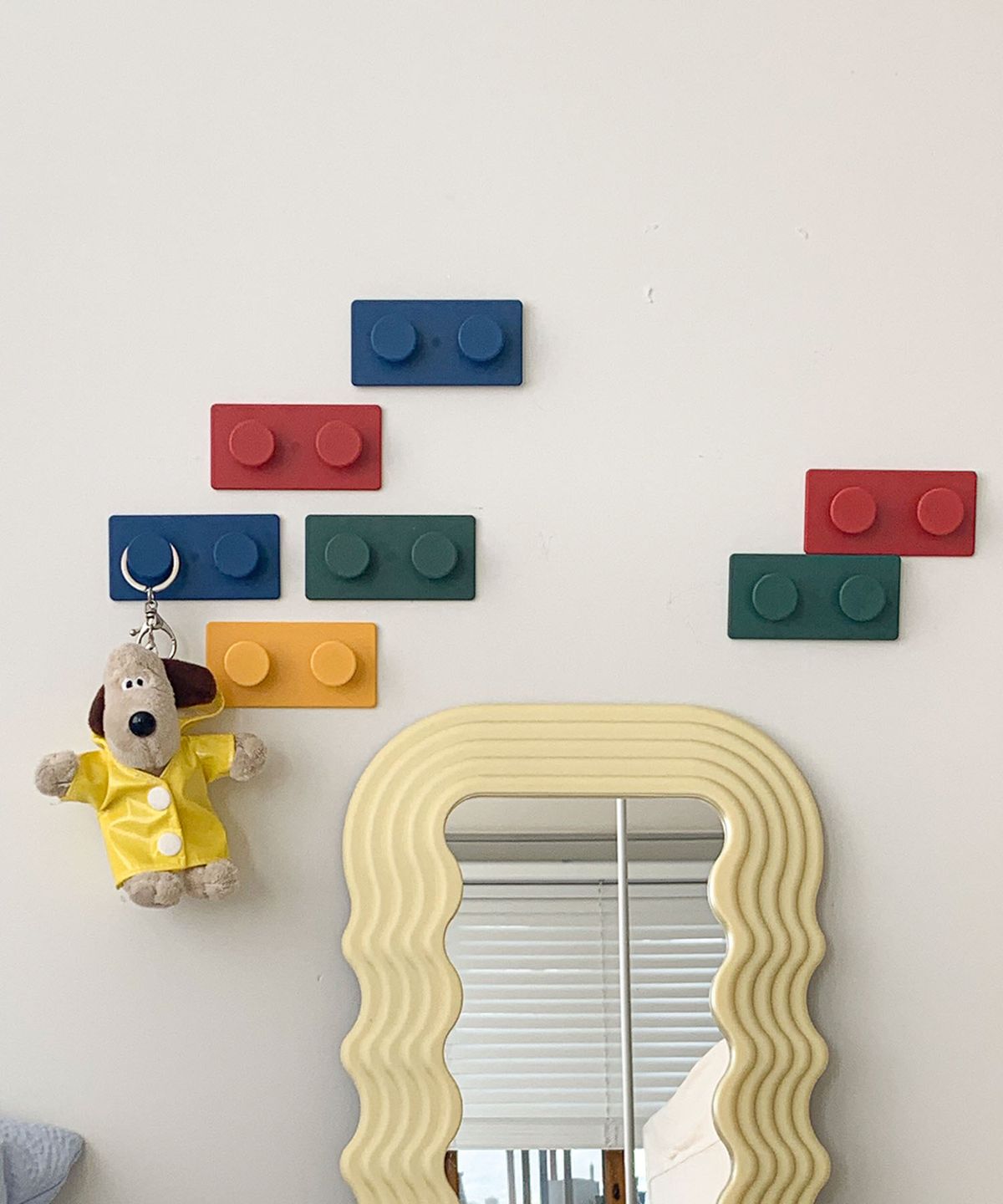 류블류샵(LYUBLYUSHOP) 블럭 모자 소품 헹거 후크 벽걸이 4개 1SET