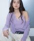 레이스 러플 가디건 세트 라일락