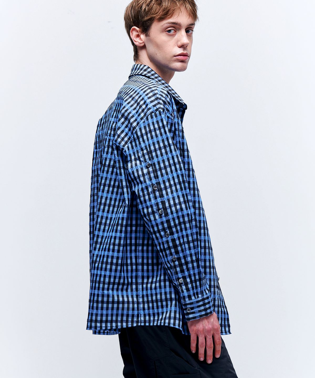 애니타임로릭(ANYTIME LOREAK) IRIS SHIRT - DEEPBLUE
