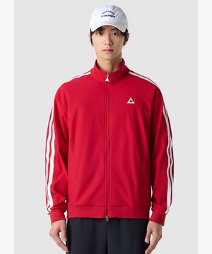 유니 선데이 루즈핏 트랙탑 - 레드 QR113LFT31