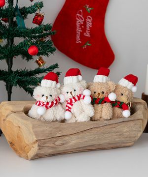 크리스마스 에어팟 백팩 곰돌이 키링