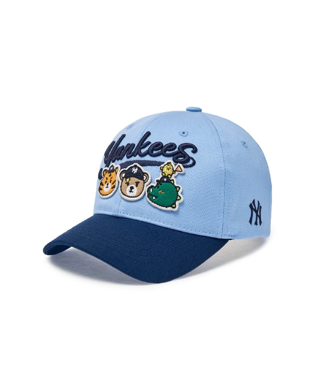엠엘비 키즈(MLB KIDS) 메가베어 프렌즈 배색 볼캡 NY (Navy)