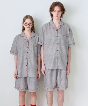 [2PACK] 데이즐 반팔 커플 잠옷세트